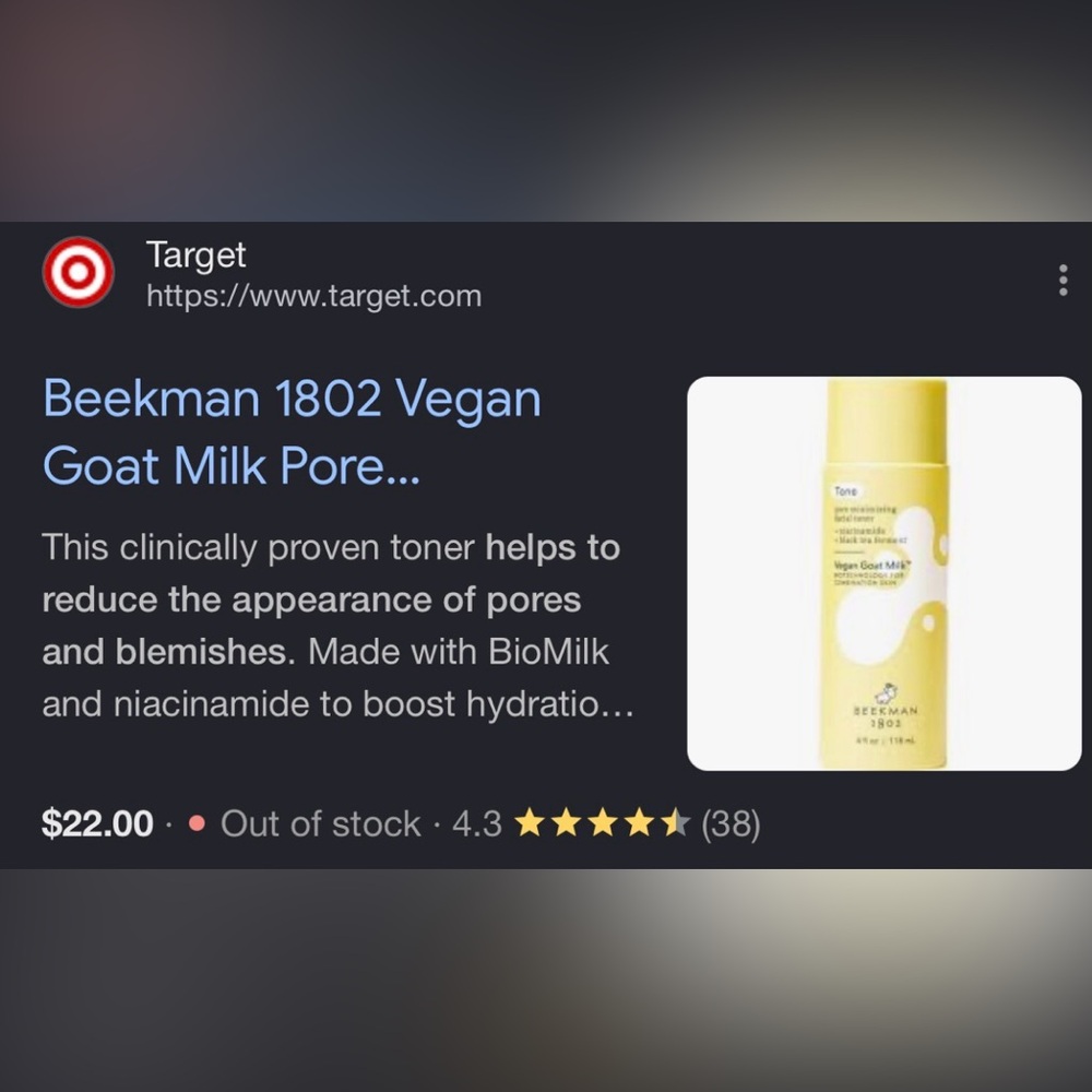 Beekman 1802 Vegan Goat Milk Pore Minimizing Facial Toner- retails for $22 - Picture 4 of 4